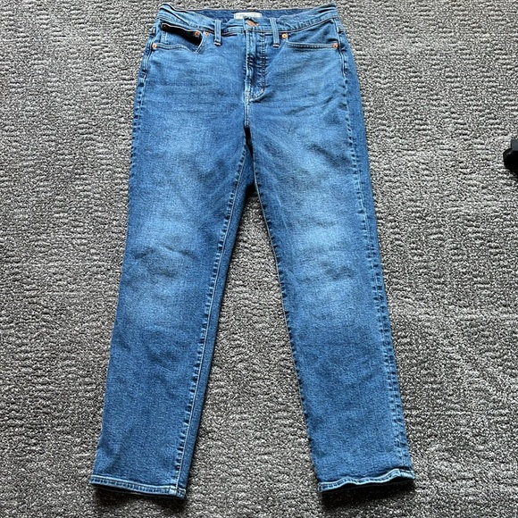 👖Madewell The Perfect Vintage Jean High Rise Stretch Denim Straight Leg sz 28 - Picture 3 of 12